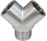 Фитинг тройник Y-образный PI TOOLS Y-3/8FMF резьбовой, для труб. Арт. 0323 1