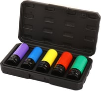 Набор головок ударных LIGE для литых дисков в защитном кожухе 1/2 5пр.(15,17,19,21,22мм) LG-S4015 629245