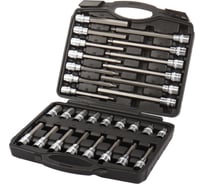 Набор торцевых головок-бит LIGE 1/2 (H5,H6,H7,H8,H10,H12,H14,H17,H19) 30пр., в кейсе LG-S4014 8801 880193