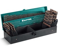 Набор сверл по металлу KRAFTOOL Cobalt 118 шт, (1-13 мм), сталь М42, HSS-Co(8%) 29656-H118