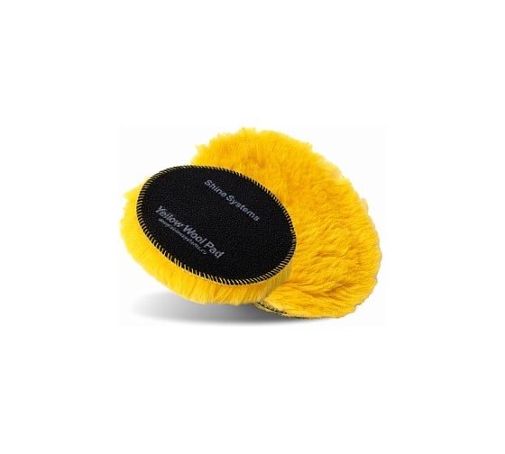 Полировальный круг из желтого меха Shine systems Yellow Wool Pad, 155 мм SS266