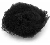 Полировальный круг из черного меха Shine systems 75 мм Black Wool Pad SS540