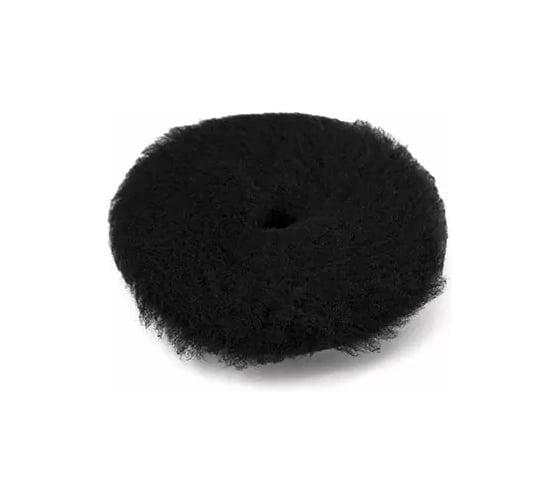 Полировальный круг из черного меха Shine systems 155 мм Black Wool Pad SS539