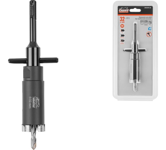 Коронка алмазная GEPARD 32мм железобетон (GP2079-32) ЦЗ-0097740480