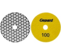 Шлифкруг алмазный гибкий GEPARD 100мм P100 сухой (GP5023-100) ЦЗ-0298326847