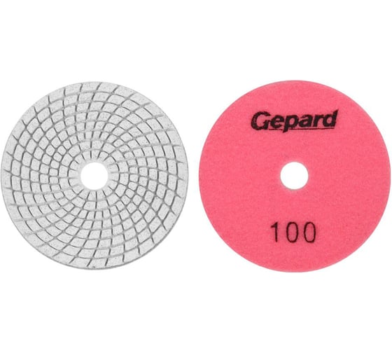 Шлифкруг алмазный гибкий GEPARD 100мм P100 мокрый (GP5022-100) ЦЗ-0043800721 1