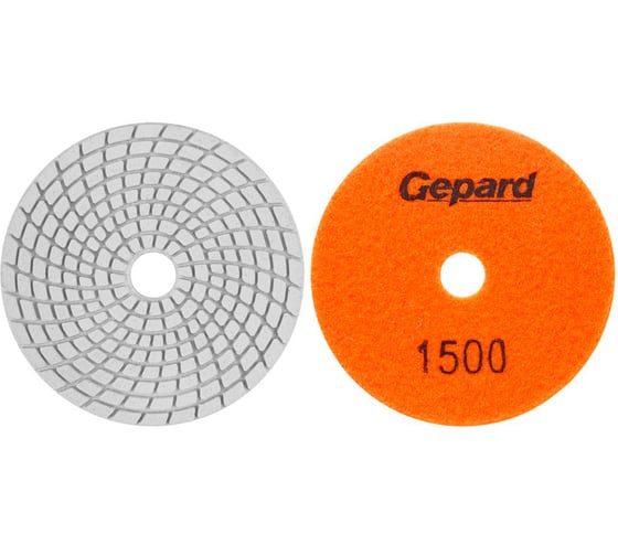Шлифкруг алмазный гибкий GEPARD 100мм P1500 мокрый (GP5022-1500) ЦЗ-0036895908 1