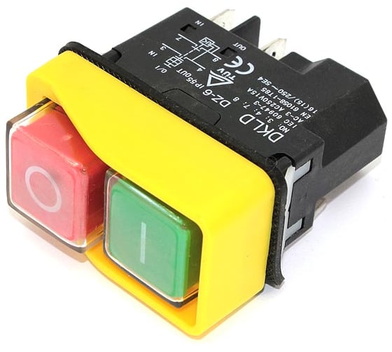 Выключатель Amperin для бетономешалки/плиткореза, 4 контакта (G1067-1) 301107 082866