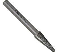 Бор-фреза твердосплавная сфероконическая PROTON 8x6x45R, тип L, (D 8 хв.6) УТ-00002447