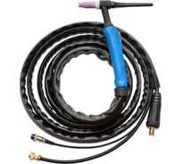Горелка аргоновая PLAZWELD PWE TIG-26 (M12x1 / 2-pin), 4м 26412