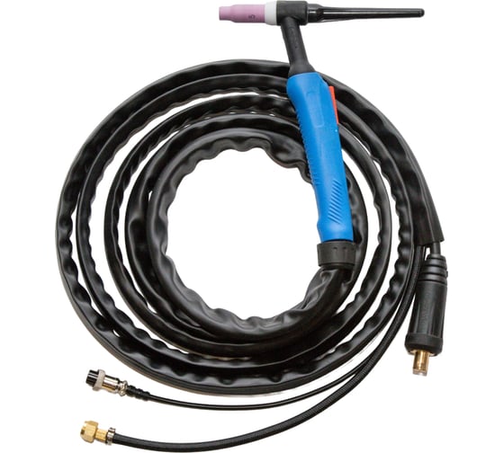 Горелка аргоновая PLAZWELD PWE TIG-26 (M12x1 / 2-pin), 4м 26412