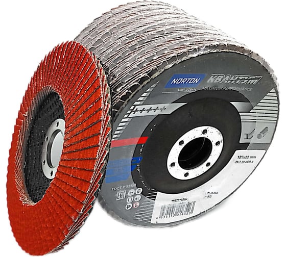 Лепестковый диск NORTON Quantum 125x22 керамика P80 (10шт) 101300