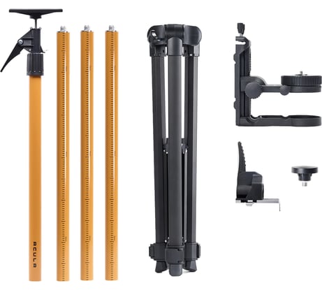 Штанга ACULA для лазерного уровня с треногой STAND 3200 OPTIMA SET (макс. высота 3.2 м, магнит. крепление, резьба 1/4, 5/8, микролифт, плавный поворот) LA00148