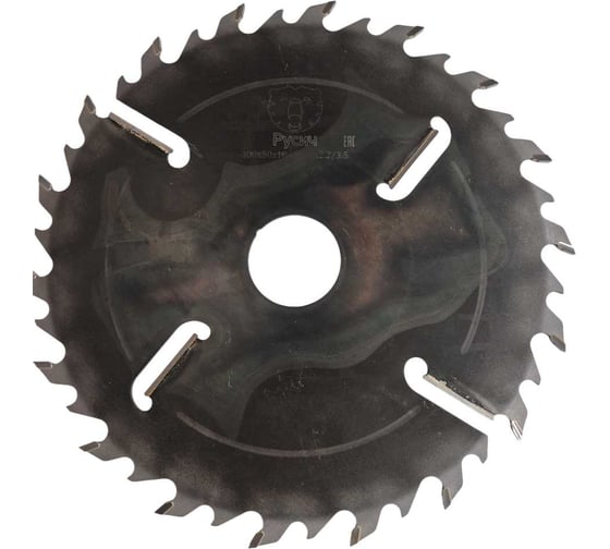 Пила дисковая Русич для распила дерева 300 x 3.5/2.2 x (18+18)+4T x 50 мм 00-00000579