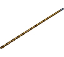 Сверло TORNERI ц/х ф 8.0х300 мм сверхдлинное Р6М5 с покрытием TiN Т027293