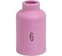 Сопло PLAZWELD газовая линза 9.5 №6 (TIG 17–18–26), 5 шт 701.0422/54N16