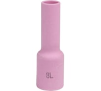 Сопло PLAZWELD газовая линза удлиненная 12.5 №8 (TIG 17–18–26), 5 шт 701.0430/54N14L