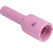 Сопло PLAZWELD газовая линза удлиненная 9.5 №6 (TIG 17–18–26), 5 шт 701.0428/54N16L