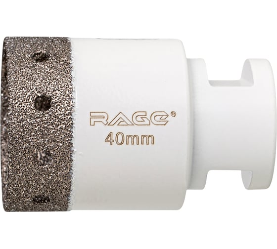 Коронка алмазная RAGE для УШМ по керамограниту CLEAN CUT 40 мм 559624