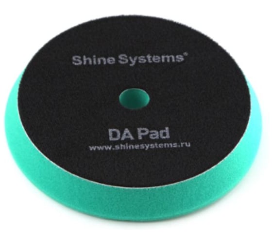Полировальный круг Shine systems экстра твердый зеленый  DA Foam Pad Green, 155 мм SS556