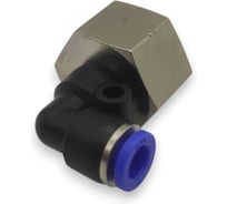 Фитинг цанговый угловой Контактная Механика 1/2, трубка 6мм KZPLF06-04P