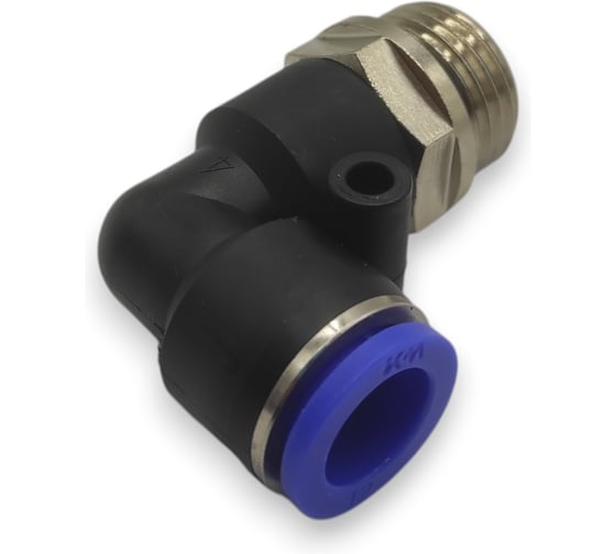 Фитинг цанговый угловой Контактная Механика G1/2, трубка 12мм KZPL12-04G