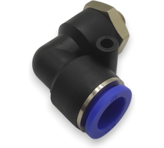 Фитинг цанговый угловой Контактная Механика G1/8, трубка 12мм KZPL12-01G