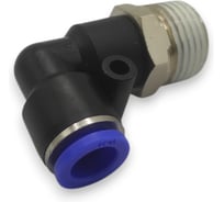 Фитинг цанговый угловой Контактная Механика 1/2, трубка 10мм KZPL10-04P