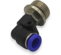 Фитинг цанговый угловой Контактная Механика G1/2, трубка 8мм KZPL08-04G