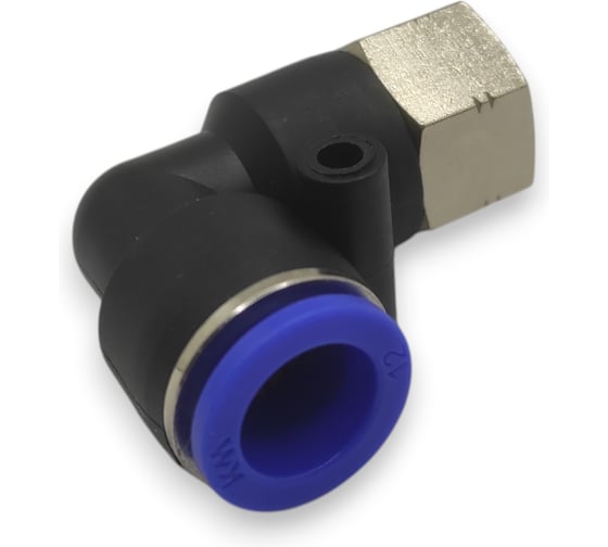 Фитинг цанговый угловой Контактная Механика 3/8, трубка 12мм KZPLF12-03P