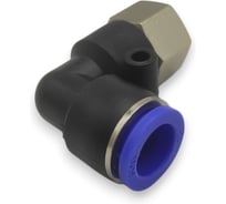 Фитинг цанговый угловой Контактная Механика G3/8, трубка 12мм KZPLF12-03G