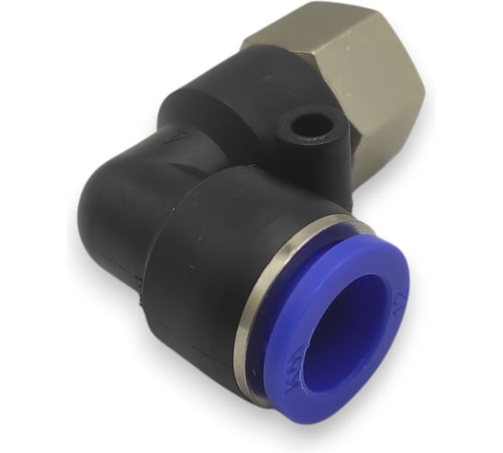 Фитинг цанговый угловой Контактная Механика G3/8, трубка 12мм KZPLF12-03G