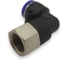 Фитинг цанговый угловой Контактная Механика G3/8, трубка 12мм KZPLF12-03G 3