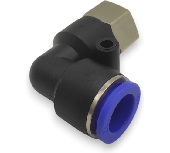 Фитинг цанговый угловой Контактная Механика G1/4, трубка 12мм KZPLF12-02G