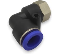 Фитинг цанговый угловой Контактная Механика G1/8, трубка 12мм KZPLF12-01G