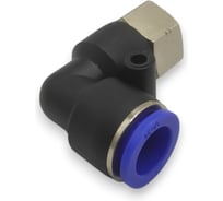 Фитинг цанговый угловой Контактная Механика 1/4, трубка 12мм KZPLF12-02P