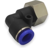 Фитинг цанговый угловой Контактная Механика G1/2, трубка 10мм KZPLF10-04G