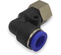 Фитинг цанговый угловой Контактная Механика G3/8, трубка 10мм KZPLF10-03G