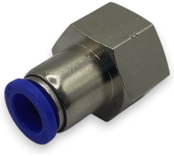 Фитинг цанговый прямой Контактная Механика 1/2, трубка 10мм KZPCF10-04P