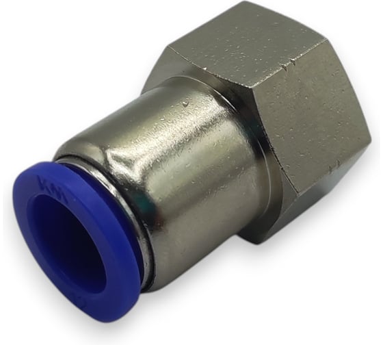 Фитинг цанговый прямой Контактная Механика 1/2, трубка 12мм KZPCF12-04P