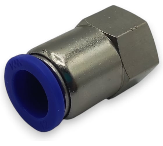 Фитинг цанговый прямой Контактная Механика 3/8, трубка 12мм KZPCF12-03P