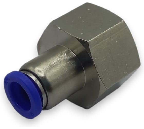Фитинг цанговый прямой Контактная Механика G1/2, трубка 8мм KZPCF08-04G
