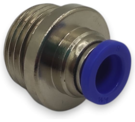 Фитинг цанговый прямой Контактная Механика G1/2, трубка 8мм KZPOC08-04G