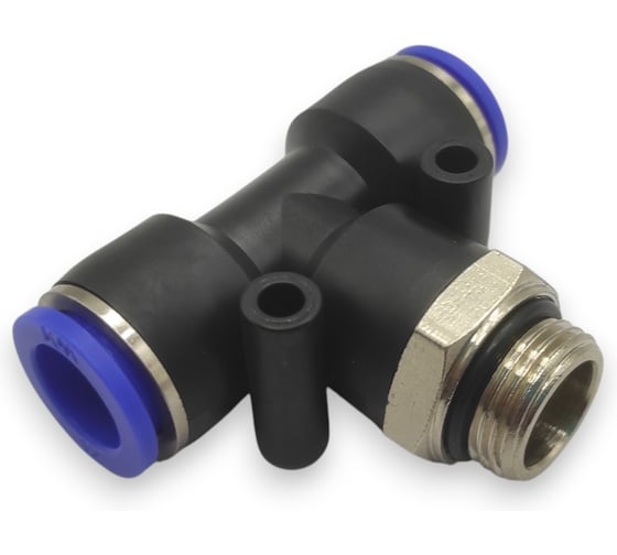 Фитинг-тройник Контактная Механика G3/8, трубка 12мм KZPB12-03G