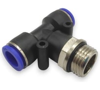 Фитинг-тройник Контактная Механика G1/2, трубка 12мм KZPB12-04G