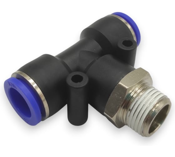 Фитинг-тройник Контактная Механика 3/8, трубка 12мм KZPB12-03P