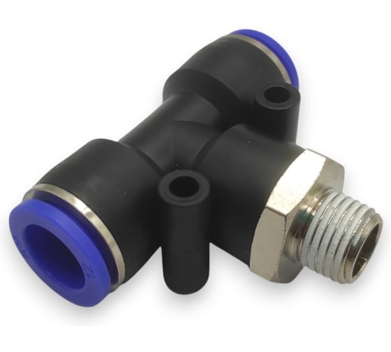 Фитинг-тройник Контактная Механика 1/4, трубка 12мм KZPB12-02P