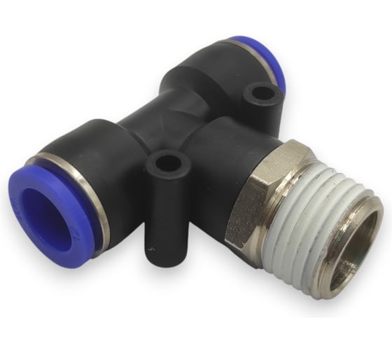 Фитинг-тройник Контактная Механика 1/2, трубка 12мм KZPB12-04P