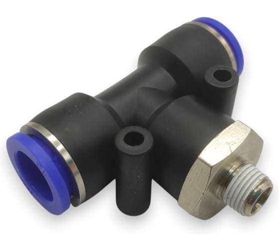 Фитинг-тройник Контактная Механика 1/8, трубка 12мм KZPB12-01P