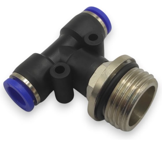 Фитинг-тройник Контактная Механика G1/2, трубка 8мм KZPB08-04G